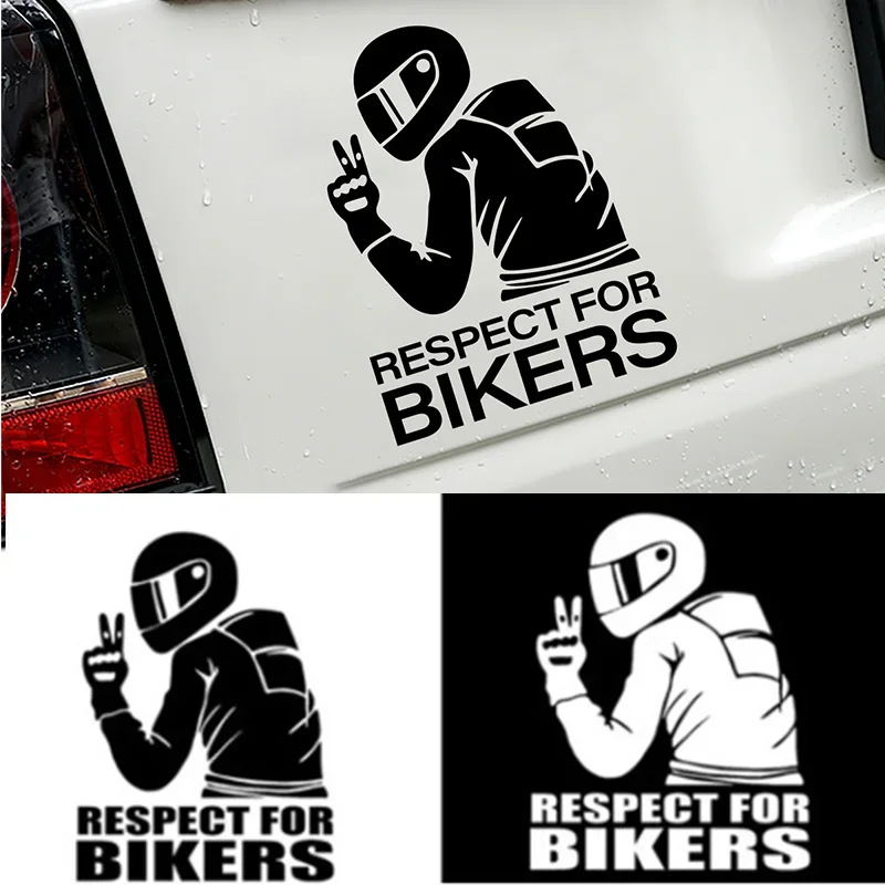 

Car Motorcycle1pc 15x11CM Respect Biker Decor Sticker For On Vinyl 3D Stickers Motorcycle Vinyl 3D Stickers And Decals worldmum