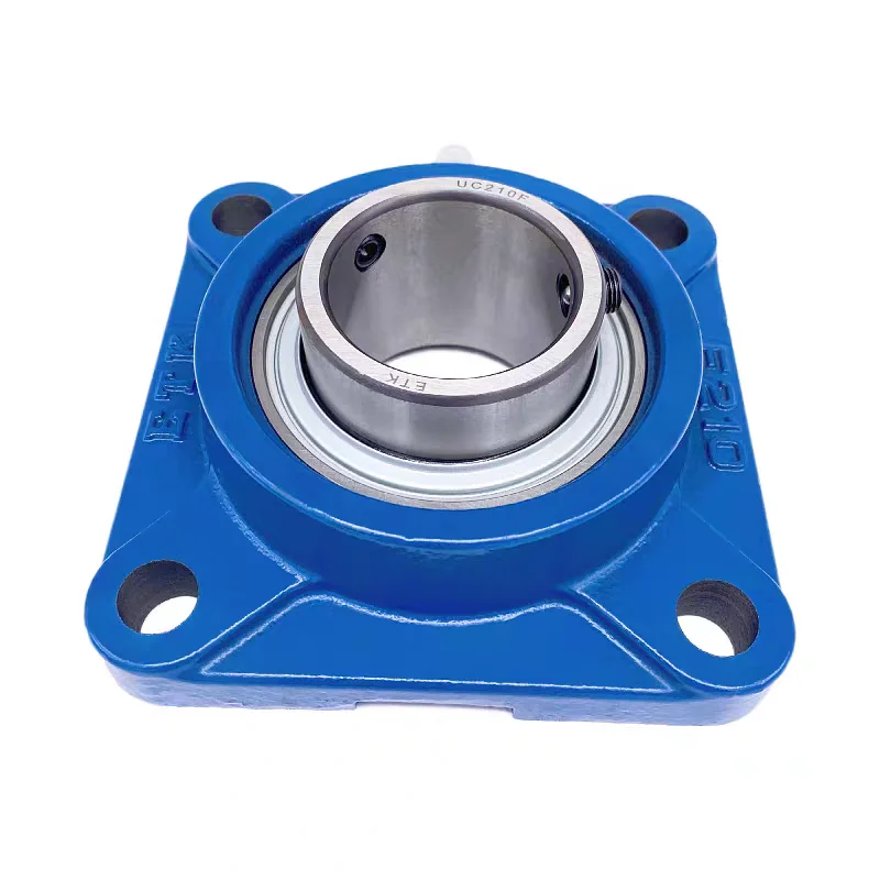 1/2PCS High quality ETK Square Seat Outer Spherical Bearing UCF204 UCF205 UCF206 UCF207 UCP208 UCF209 With Seat bearing
