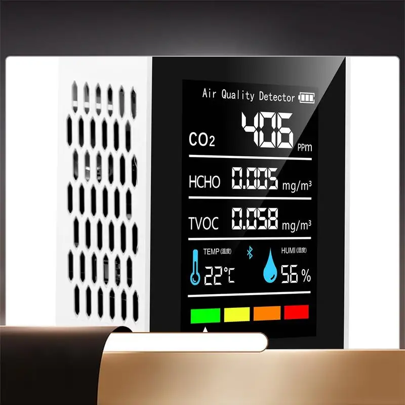 N35R-5 In1 CO2 측정기 디지털 온도 습도 테스터 이산화탄소 감지기 공기 품질 모니터 TVOC HCHO 분석기