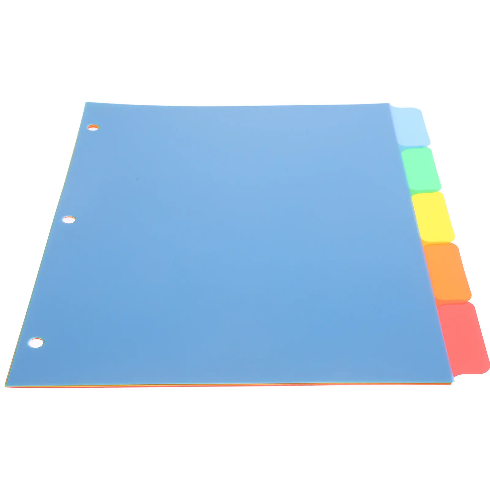 

5Pcs Index Classified Labels Punched Binder Dividers Colored Tabs for Notebooks Journals Reports Daily Use Binder Dividers