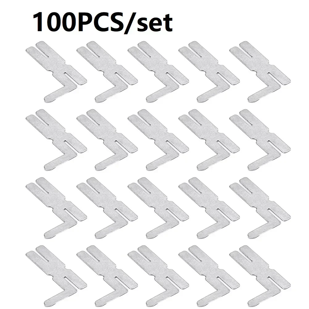 100pcs 25*18mm Battery Pack Welding Nickel Sheet Nickel Plated Steel For Spot Welder Equipment Power Tool Parts