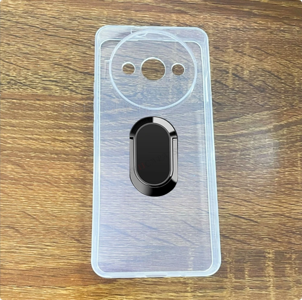 For Oukitel C59 Pro 6.88" OukitelC59Pro OukitelC59 C59Pro Back Ring Holder Bracket Phone Case Smartphone TPU Soft Silicone Cover