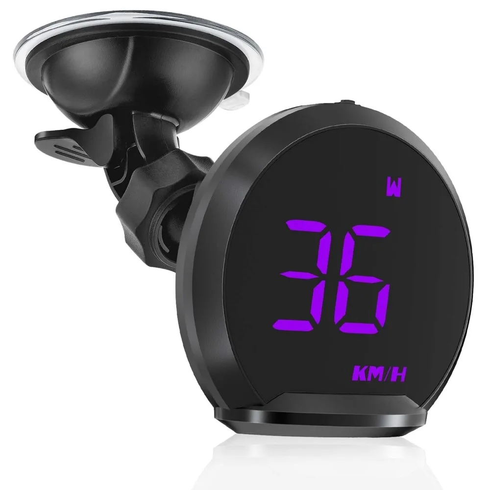 

Universal GPS Speedometer Heads Up Display with MPH Speed Compass Fatigue Alert Overspeed Alarm Trip Meter