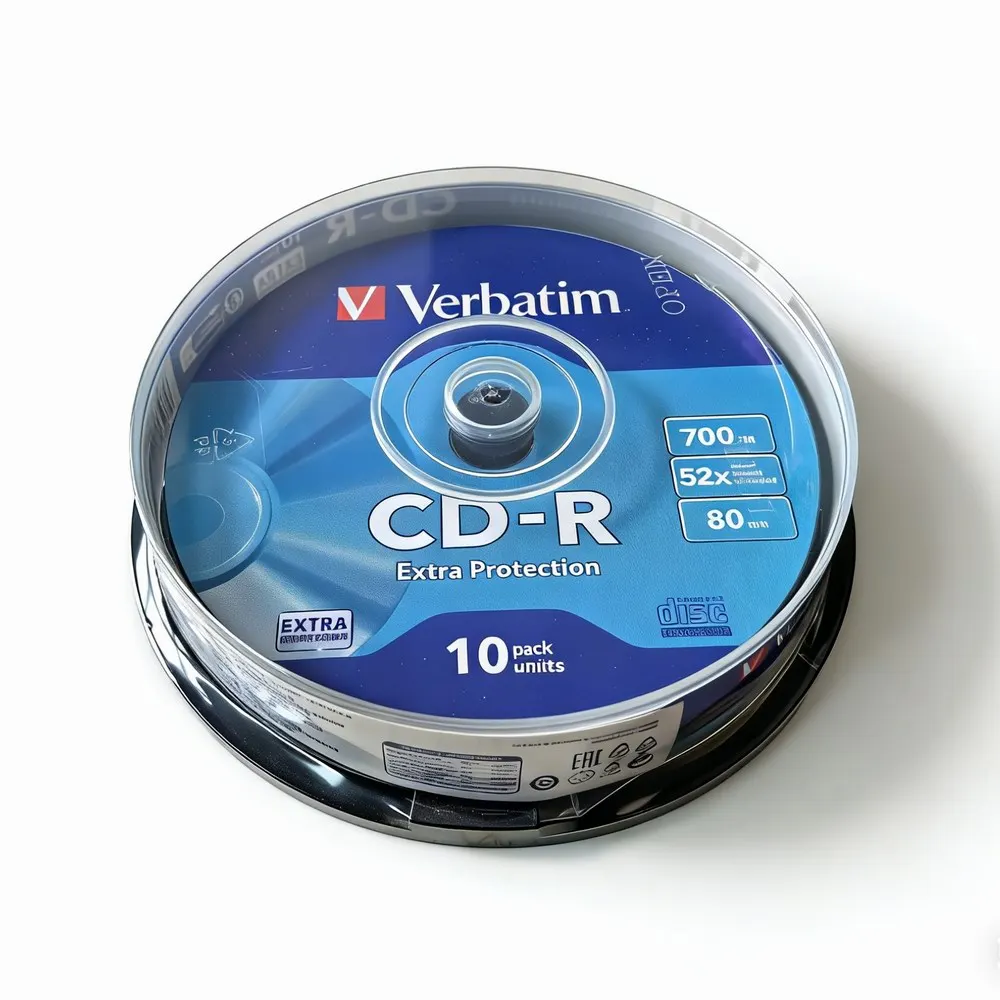 CD-R Disco CDR 52X 700MB 80Min 10 unidades/pacote