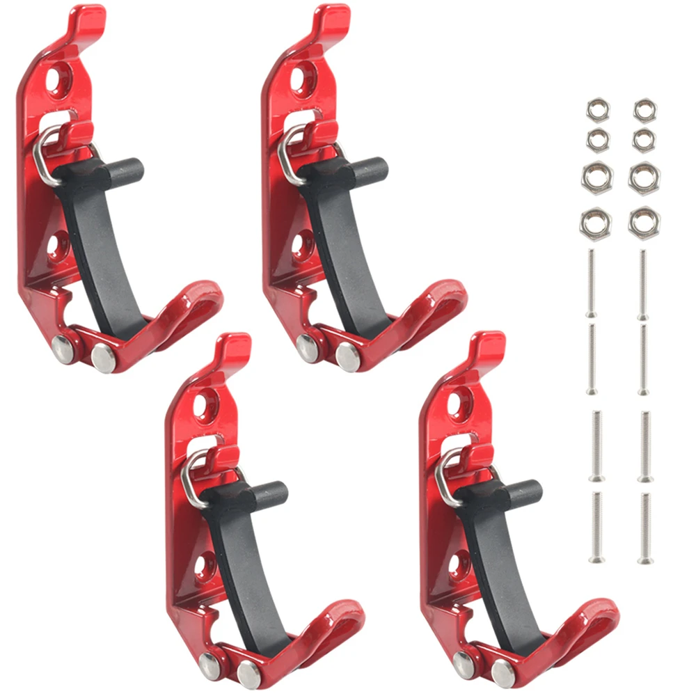 4Pcs Shovel Mount For Roof Rack Metal Rubber Clamps Wall Mounting Brackets Quick Release Axe Holder Mount Kit Car Accessories