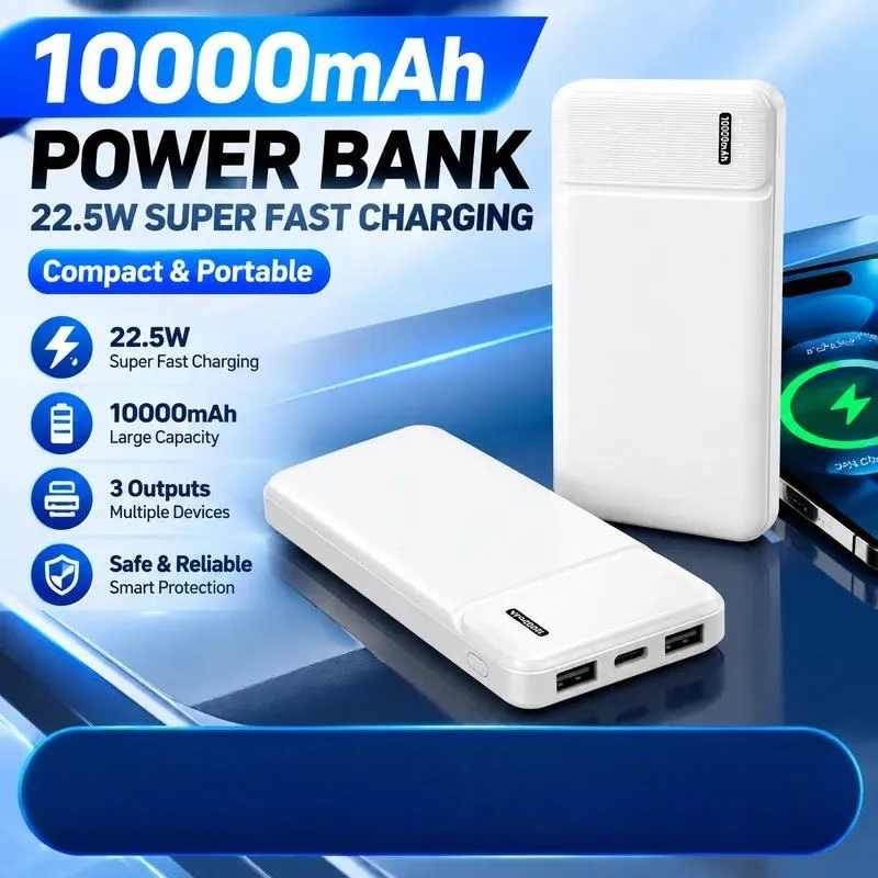 Power Bank Fast Charging 22.5W 10000mAh Mobile Power