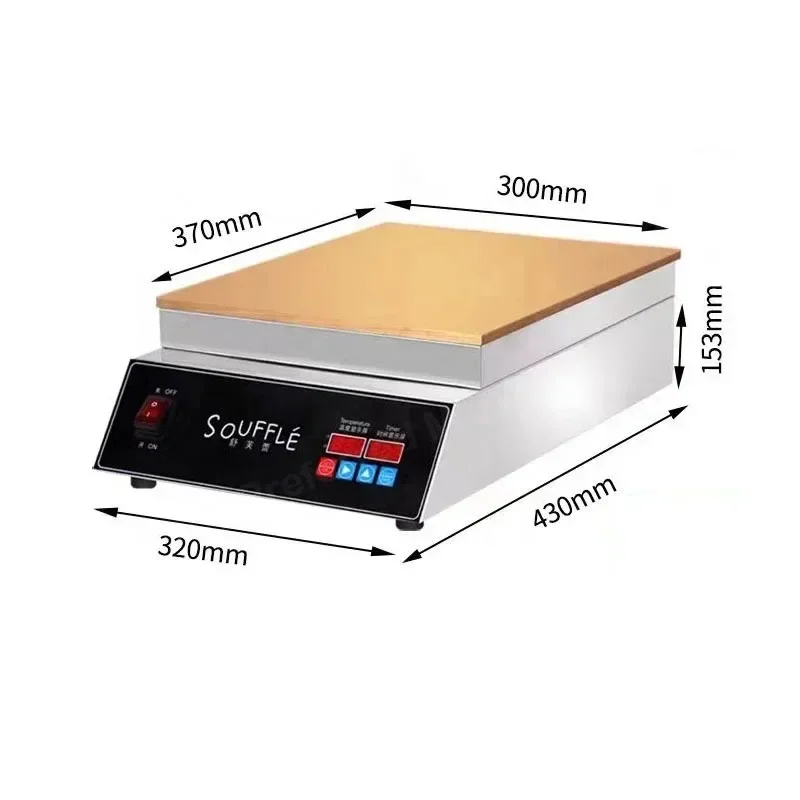 Hot Sale Automatic Commercial Electric Pancake Souffle Cake Maker Machine/Digital Souffle Snack Machine for sale