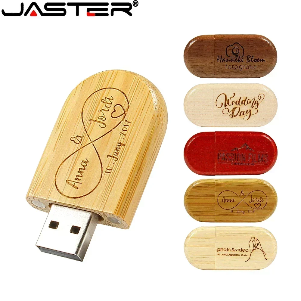 JASTER-Clé USB 2.0 en bois uno avec logo gratuit, clé USB, clé USB en bois d\'érable, cadeau d\'affaires, 32 Go, 64 Go, 128 Go, 10 pièces