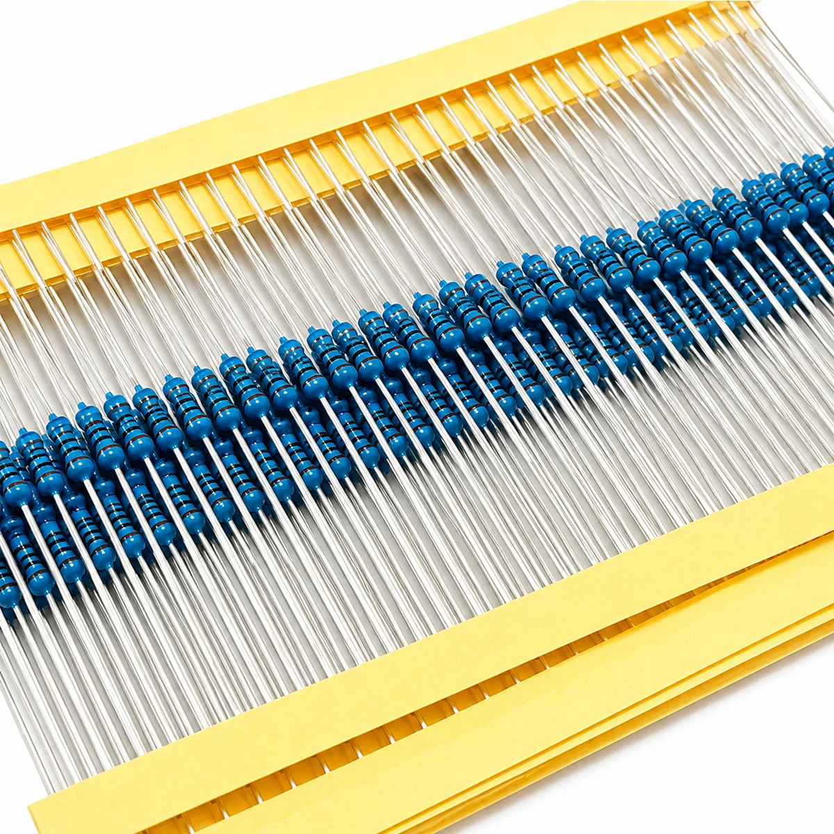 5000PCS 1/4W Metal Film Resistor 1% Precision Fixed Resistor Tape Reel 0.1Ω-1MΩ