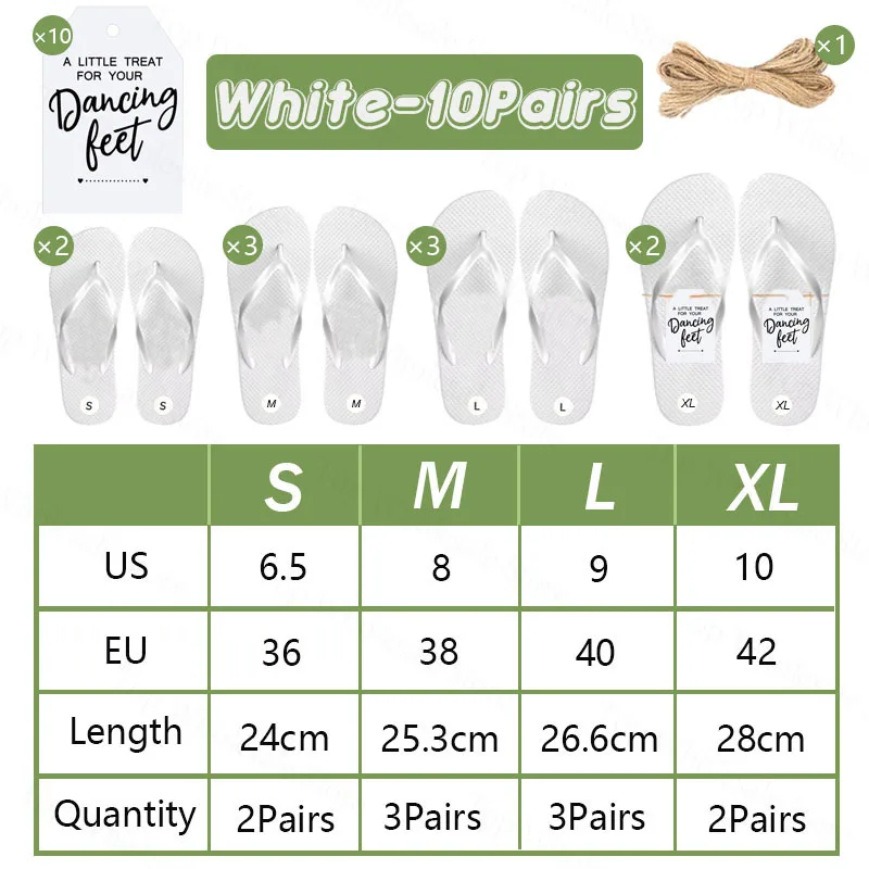 6-100 paar slippers bulk voor bruiloftsgasten bruiloft gunsten dansen slippers bruids douche geschenken sandalen schoenen voor strand