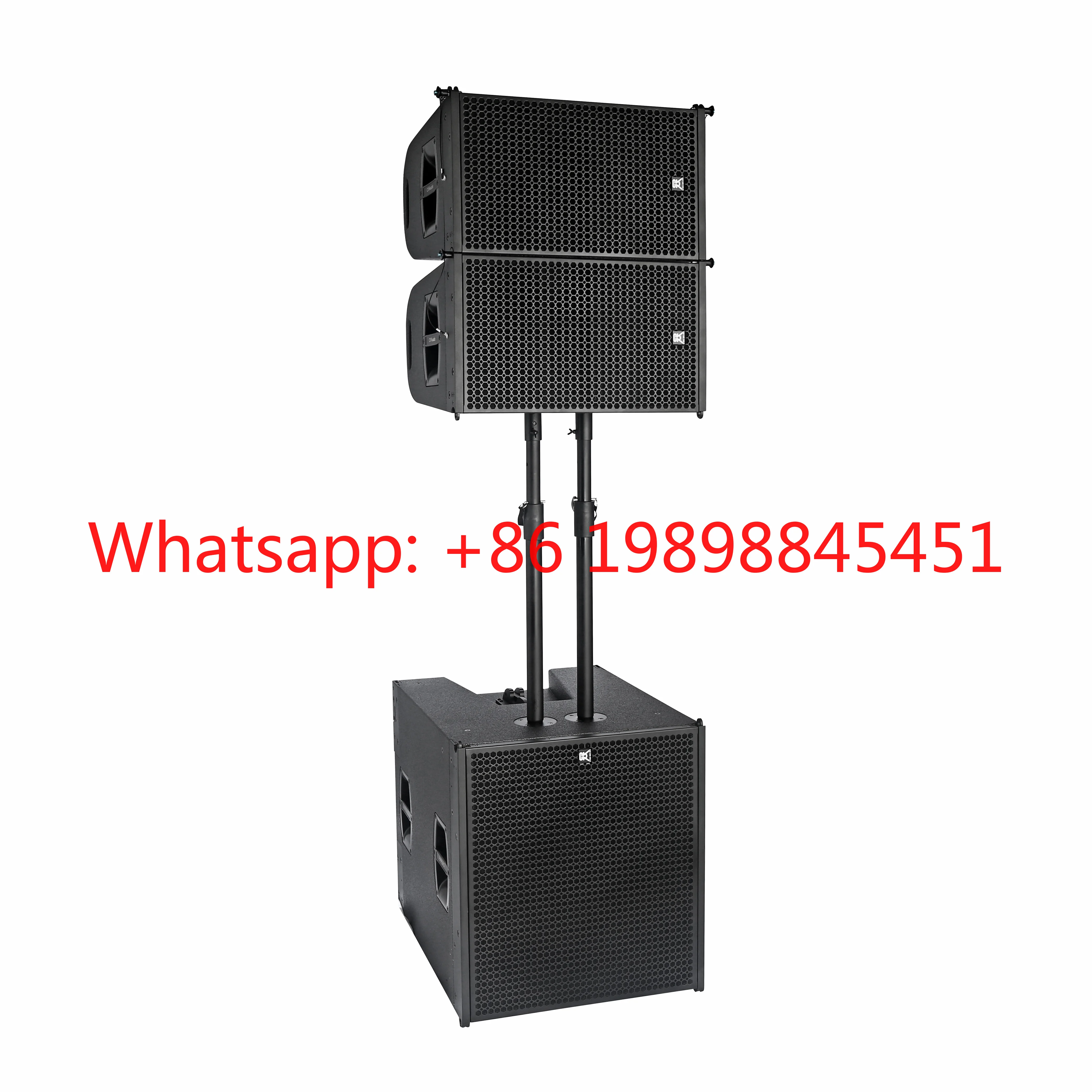 Two-Way Outdoor Line Array Active Speakers Audio 12 Inch Sound System