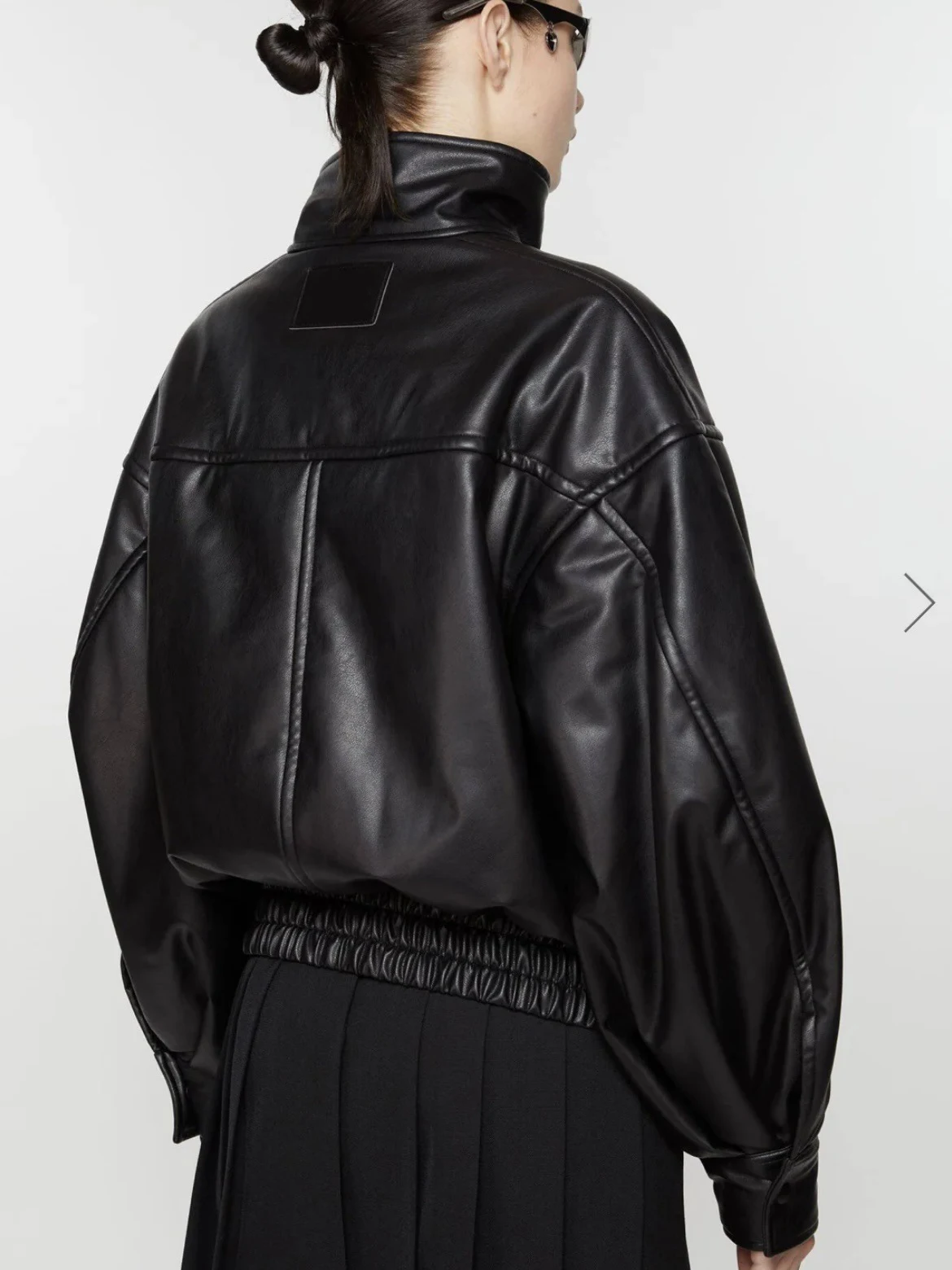 Bla thiened proteína couro vôo jaet gola motocicleta sle casaco de algodão rua sle solto ajuste inverno outerwear