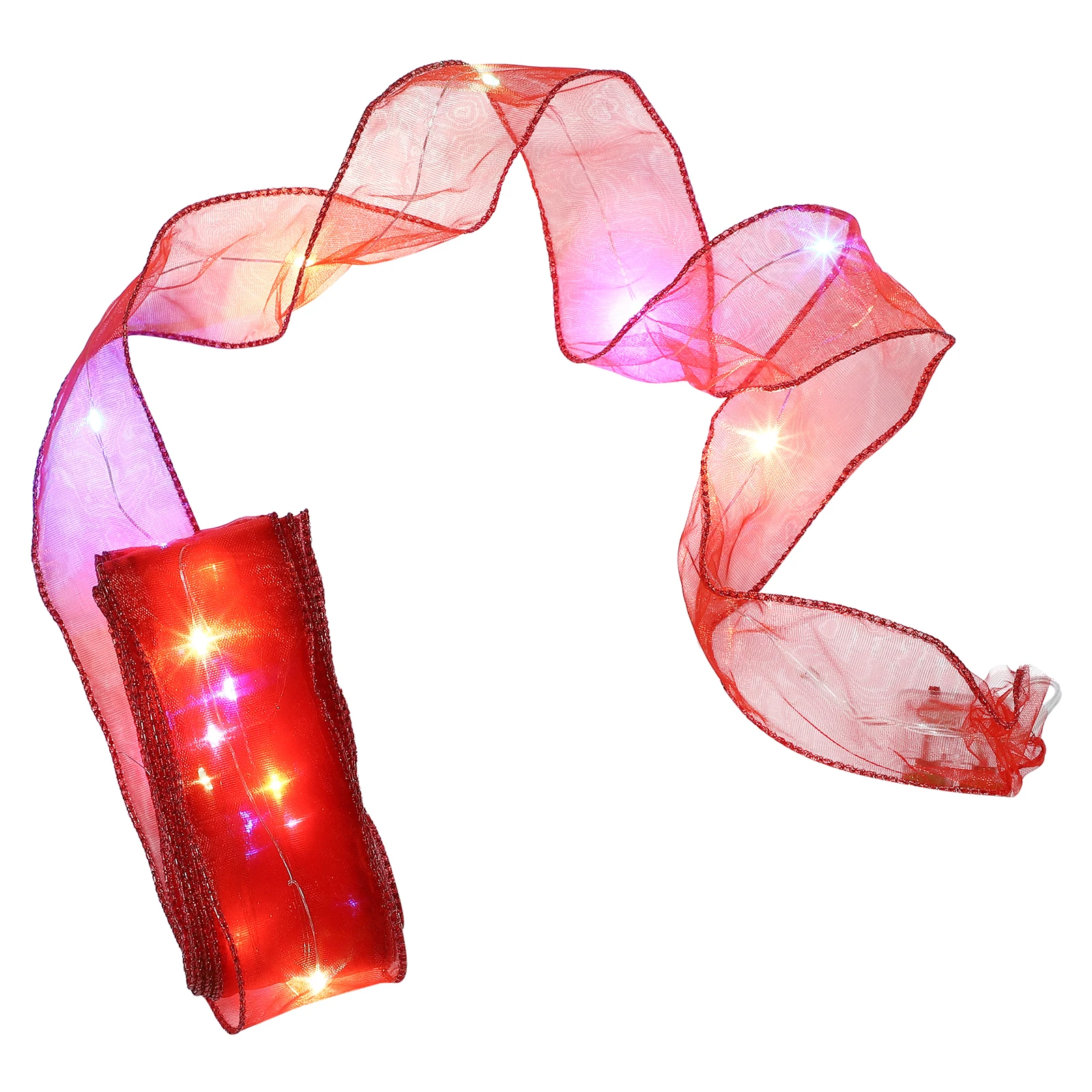 

Xmas String Gold Stamping Ribbon Hanging Festival Supply Party Light Decor Christmas Adornment Led String Light Decorative