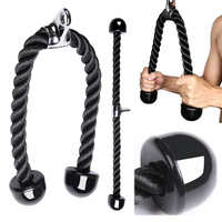 Triceps Rope Cable Attachment Biceps Triceps Back Shoulder Muscle Exerciser Pull Down Cable Machine Attachment for Gym Home