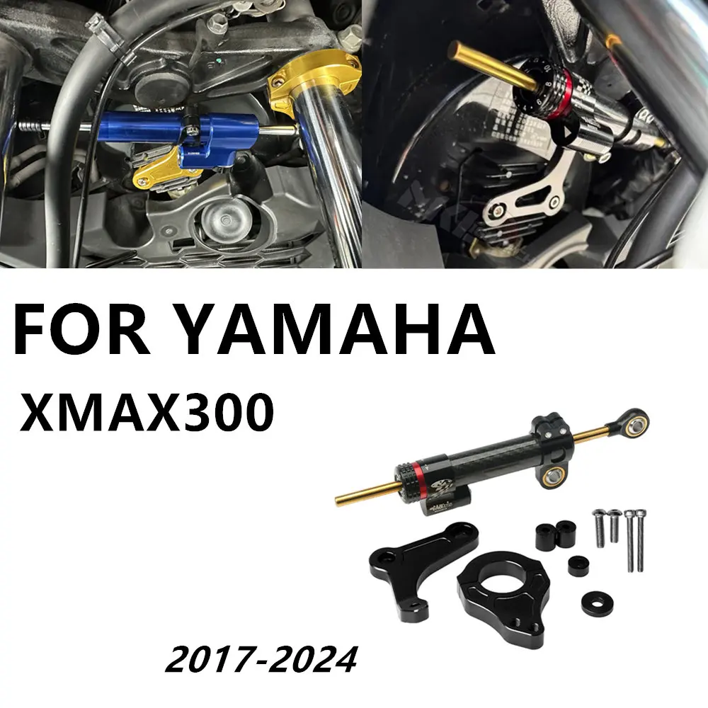 Motorcycle Steering Stabilize Damper Bracket Mounting Kit For YAMAHA XMAX300 XMAX 300 X-MAX 300 2017-2024