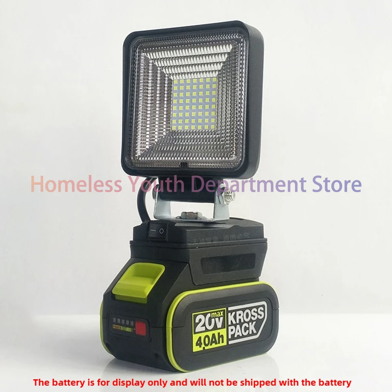 LED Light Lamp for WORX Lithium Battery Working Light Outdoor Emergency Maintenance Lights Astigmatism Useful Floodlights