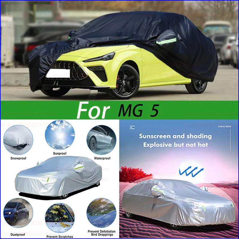 

Universal Full Car Covers Outdoor Waterproof Sun Rain Snow Dust Resistant Protection UV Car Cover For MG 5
