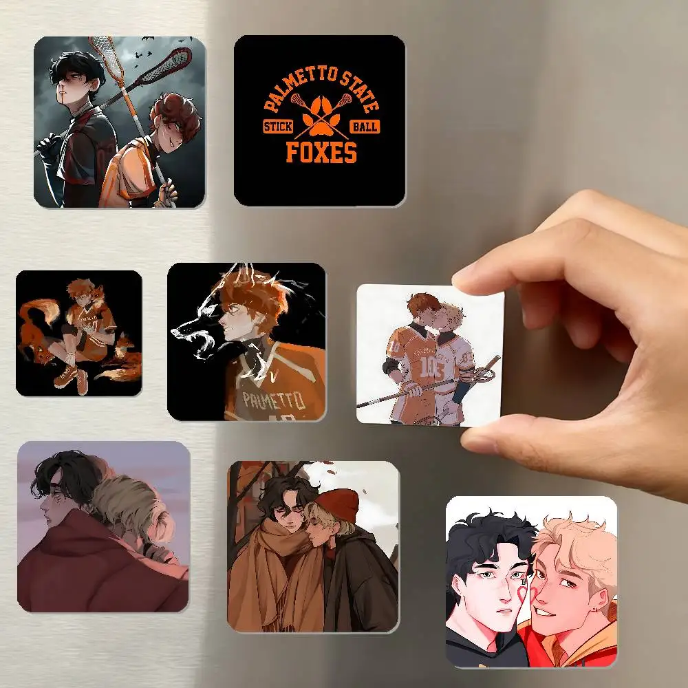 Anime-The Foxhole Court-S Refrigerator Magnet Square Stickers - Can Be Used To Personalize Home Decoration And Ideal Keepsake
