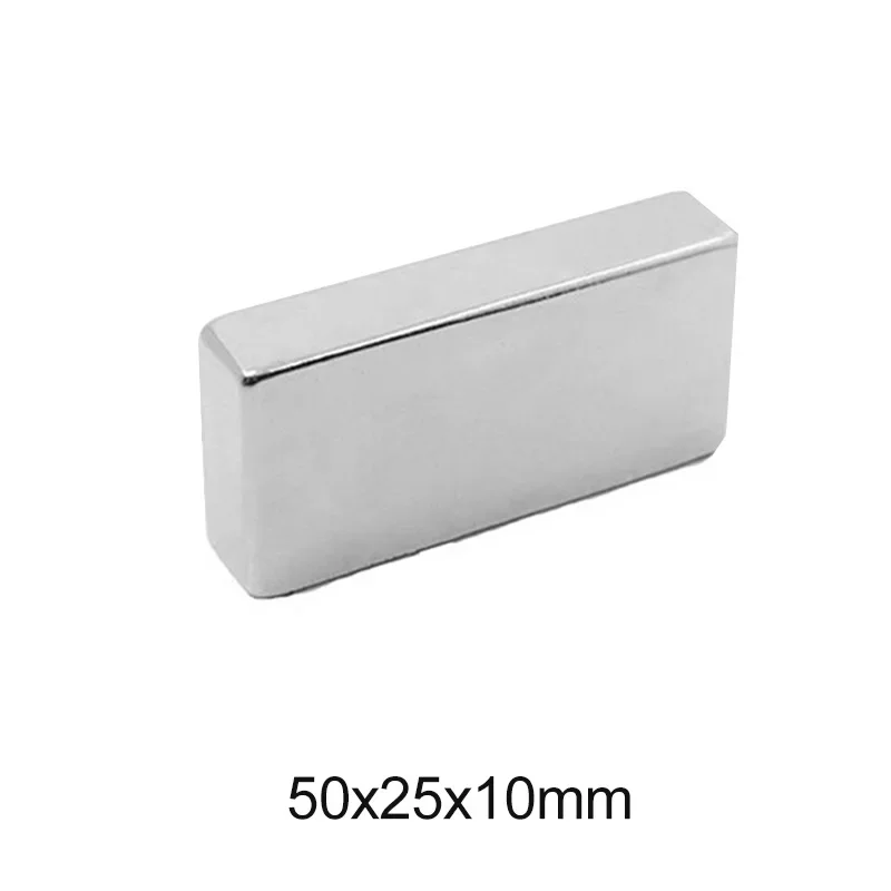 50x25x10 mm N35 Block Powerful Magnets Strip Neodymium Magnet 50x25x10mm Strong Permanent NdFeB Magnetic 50*25*10 mm