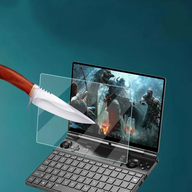 ل GPD Win Max2 واقي للشاشة من الزجاج المقسى فيلم وحدة تحكم صغيرة للكمبيوتر GPD Winmax2 HD أفلام الزجاج المقسى ملحقات الألعاب