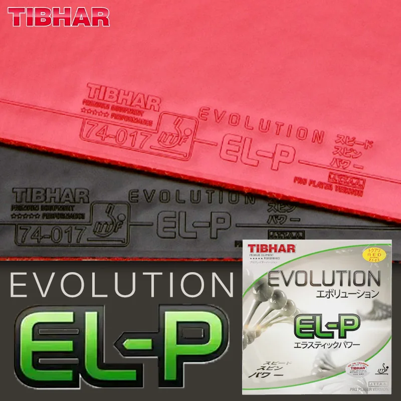 TIBHAR Evolution EL-P Table Tennis Rubber Professional Sticky Ping Pong Rubber Top-sheet with Elastic Medium Cake Sponge