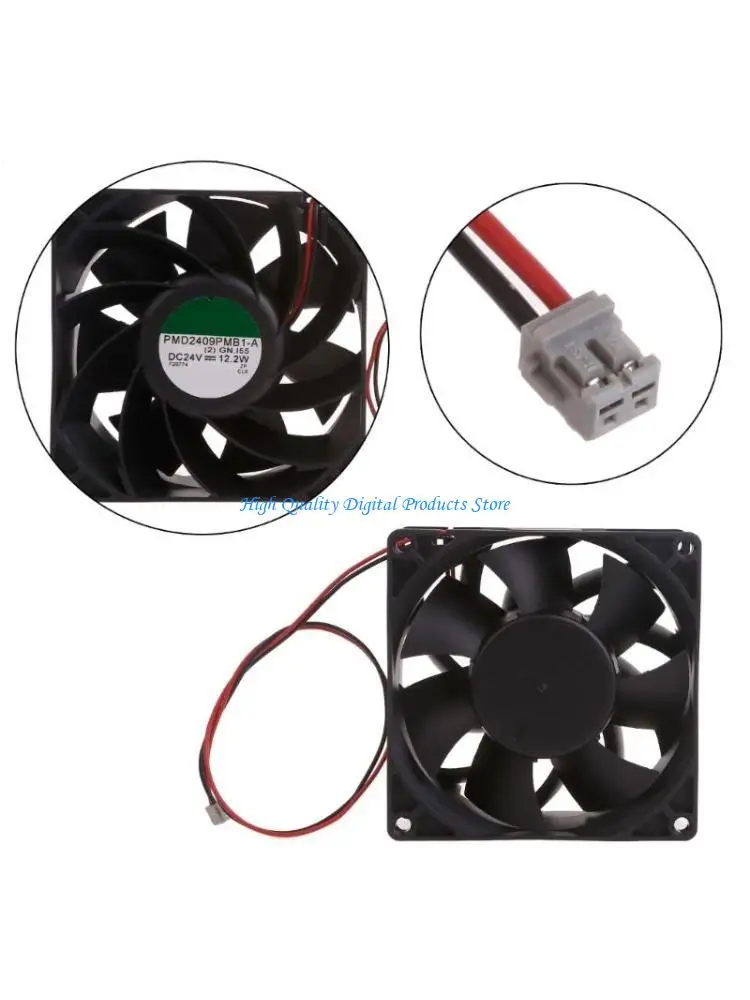 

U2JE PMD2409PMB1-A 9cm Special Fan for FANUC system 24V 12.2W 9037 2Pin 2-wire Fan