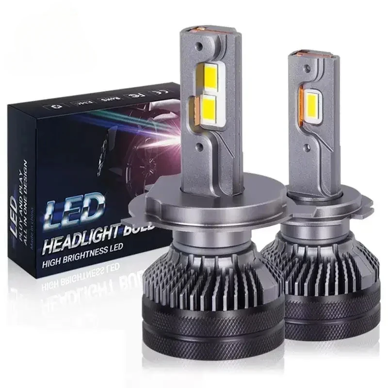 K5C4300K110WH7H4 LedLamp Double Copper Tube 3000K Led Lights ForCar H1 H11 HB3 9005 HB4 9006 Headlight Bulb car accessories