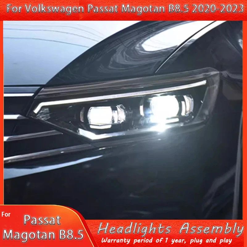 

Светодиодная фара в сборе для Volkswagen vw Passat B8.5 B7 12-23 модифицированная передняя фара Stream с линзой DRL указатель поворота ближний свет