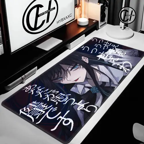 Imagen 2 del producto Alfombrilla de ratón A_ado 1000x500 con borde de bloqueo de goma, alfombrilla de escritorio para ordenador súper grande de 3mm, accesorios para oficinas, alfombrilla para teclado Virtual Idol Kawii