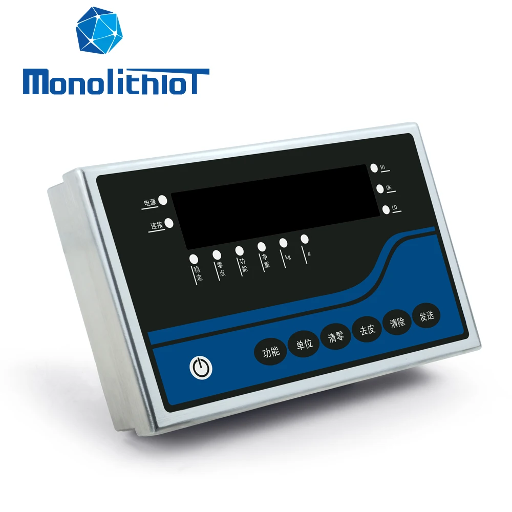 MonolithIoT MTS-3000 Smart Digital Weighing Terminal Retail Retail Industrial Scale System Indicator for Bench Floor Scale