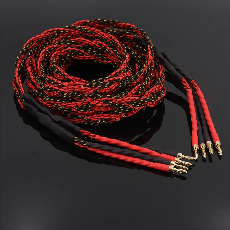 High Quality 1Pair USA Antique line speaker cable hifi speaker wire For TUBE amplifier