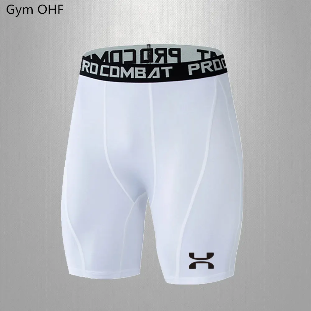 Men\'s Leggings Compression Pants Sports Leggings Quick Drying Running Training Stretch Fitness Pants Basketball Quarter Shorts 