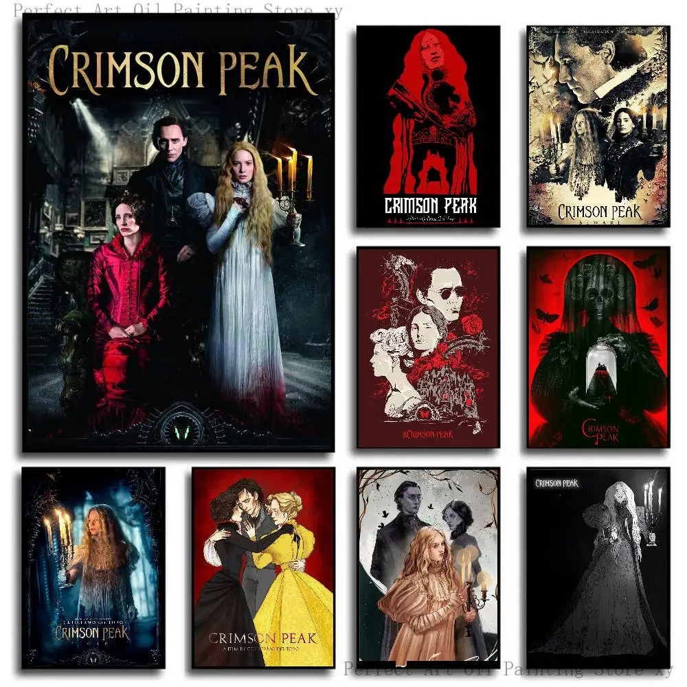C-Crimson Peak Horror Movie Posters Living Room Bar Cafe Quality Canvas Vintage Style Comics Painting Art Home Wall Decor Pictur