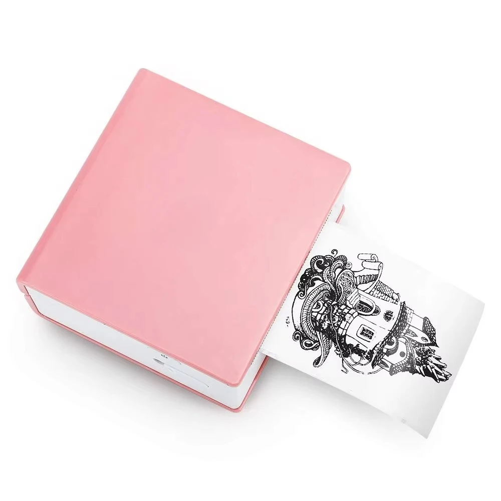 Phomemo M02 Pro Mini Pocket Inkless Printer Green and Pink Wireless for Gifts USB Interface Black and White Style
