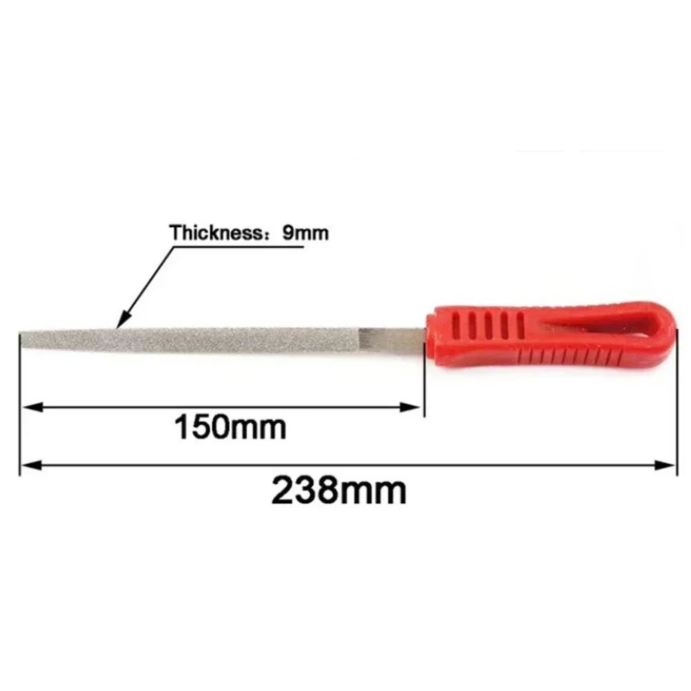 Wide Application Diamond Files 238mm 252mm 45 Steel Diamond Coating Diamond Sand Flat Flat/Half Round/Round/Triangle