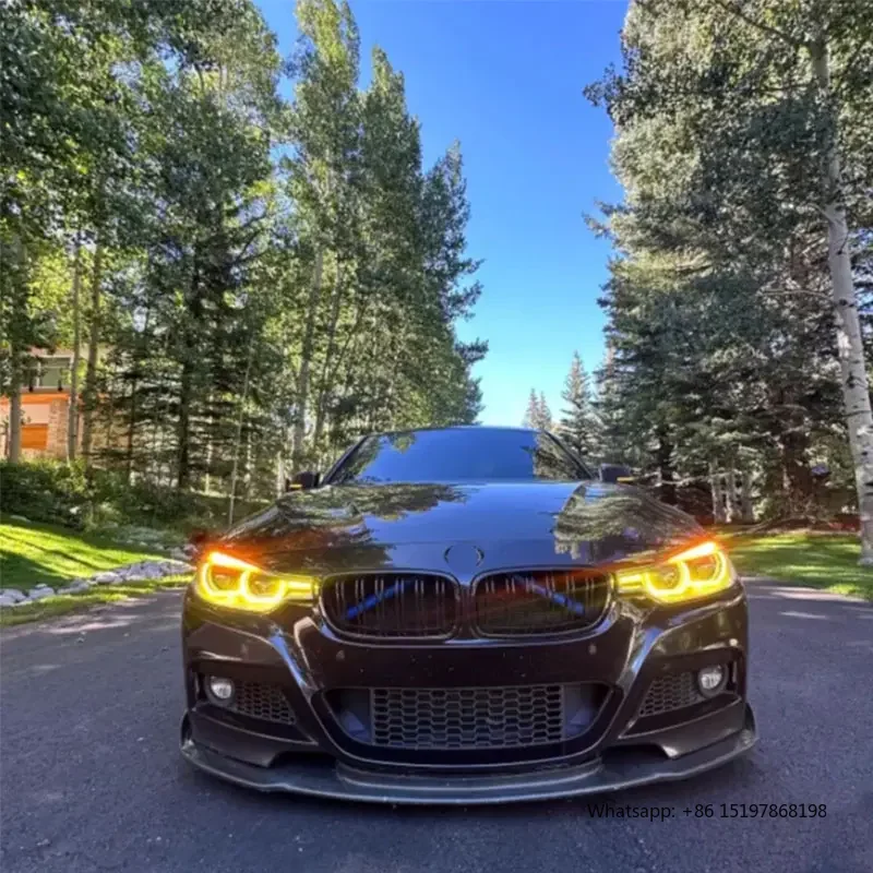 SJC für BMW 3er F30 F36 F80 Scheinwerfer RGB Modul Scheinwerfer DRL Modul Auto Zubehör Lila Weiß (NUR 6-2018 LCI LED)