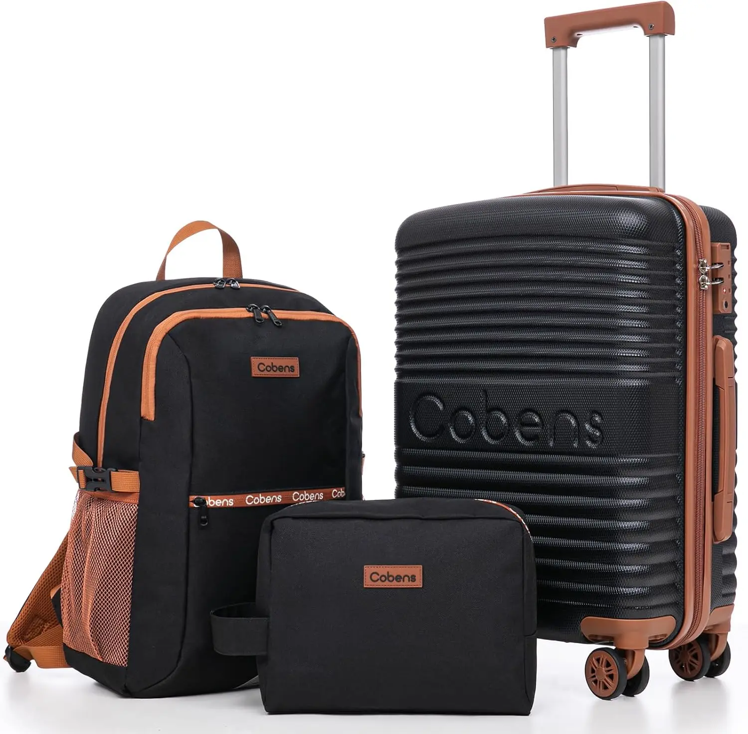 

22x14x9 Airline Approved Carry on Luggage with Wheels, Lightweight Hardshell Suitcase with TSA Lock, 20Inch Black