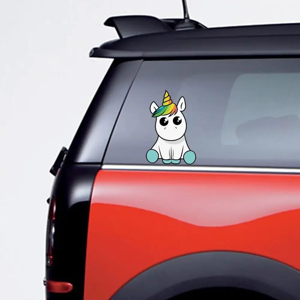 PersonalityCar Stickers Funny Unicorn Stickers Car Motorcycle Bumper Rear Window Body Decoration  Waterproofpvc  Decals