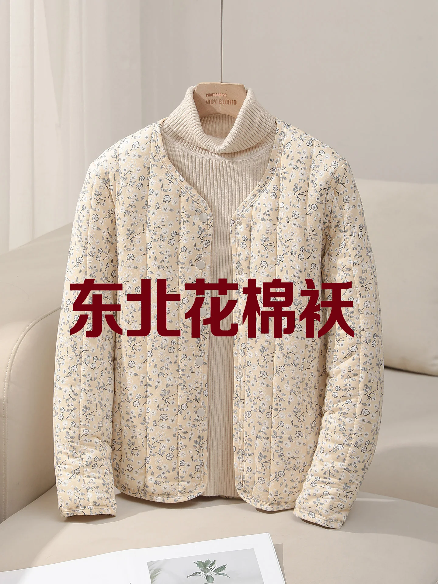 

Thiened Winter Cotton Jaet Women's Home Warmth down Jaet V-ne Long Sve Regular Fit Commute Sle Anti-freeze Coat