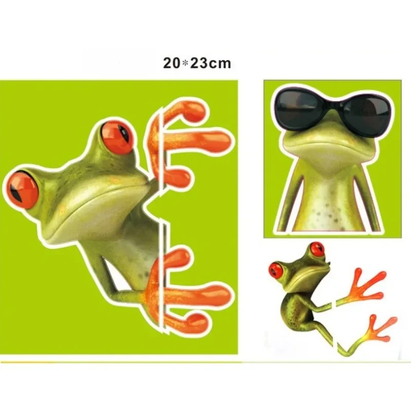 Car sticker Color Frog Pet animal Waterproof vinyl decal car accessories Decoration simulation Frog car sticker accessories