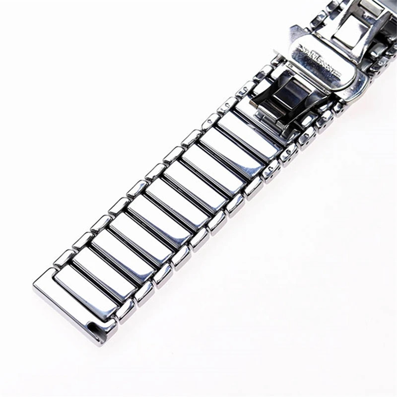 22mm silver  rose gold ceramic watch band strap bracelet belt for Samsung Galaxy S3 S4 46mm watch Huawei watch GT2 Suunto Garmin