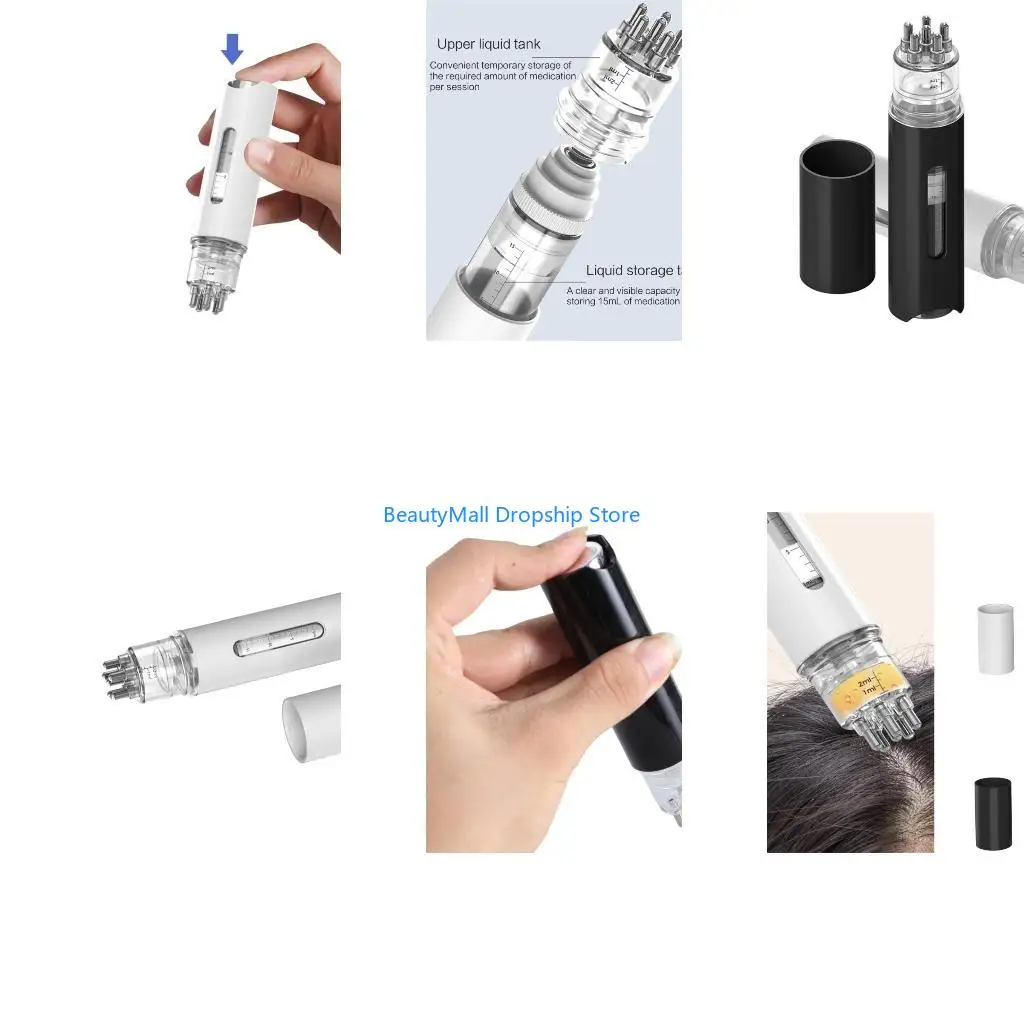 40JD Scalp Applicator Comb Hair Oil Dispenser Applicator Hair Scalp Massaging Brush
