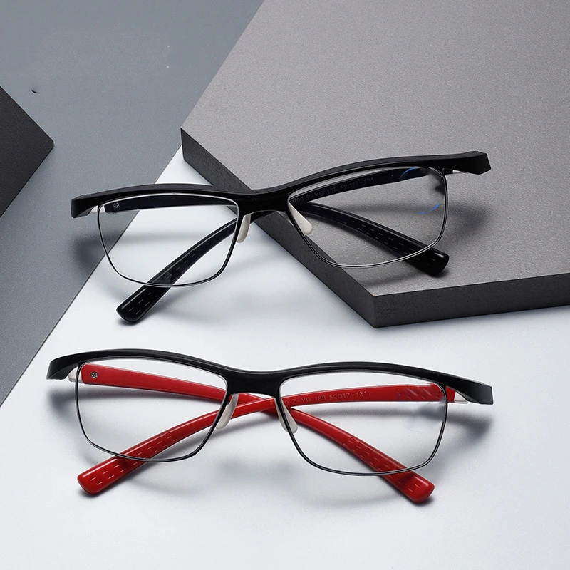 Fashionable Half Frame Eyebrow Anti Blue Light Presbyopia Mirror High-Definition Resin TR90 Sports Men's And Women's Eyewear