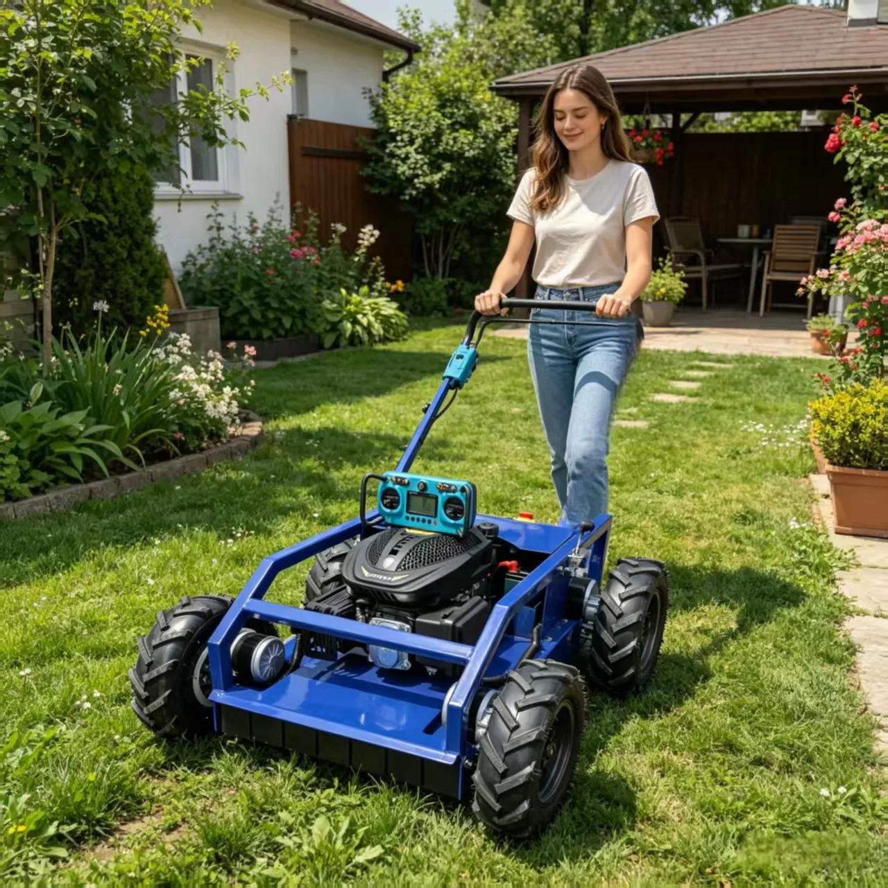

Multifunctional 4WD Lawn Mower — A Compact, Zero-Turn Mower with Powerful Performance. Customization Available.
