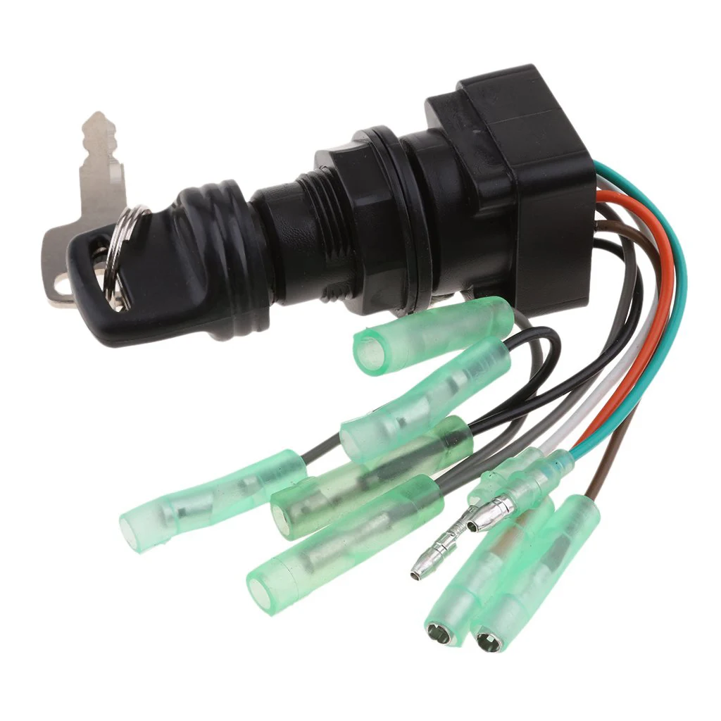 Mp51010 Ignition Switch For Suzuki 2 And 4-Stroke Outboards Wires Are Color Coded And Replaces 37110-99E00