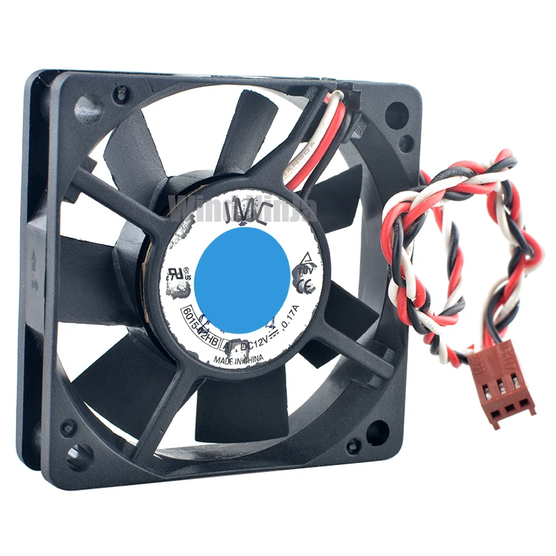 6015-12HB 6cm 60mm fan 60x60x15mm DC12V 0.17A 3pin Dual ball bearing cooling fan for chassis CPU power supply