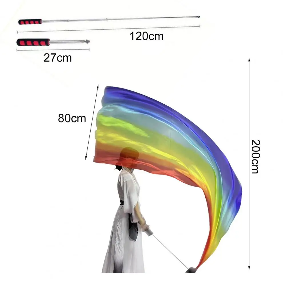 الرقص الشرقي يلوحون وشاح وشاح حريري فو مع كرة بوي رمي كرات وشاح بوي غاسل ملون حريري العلم الشريط غاسل #6