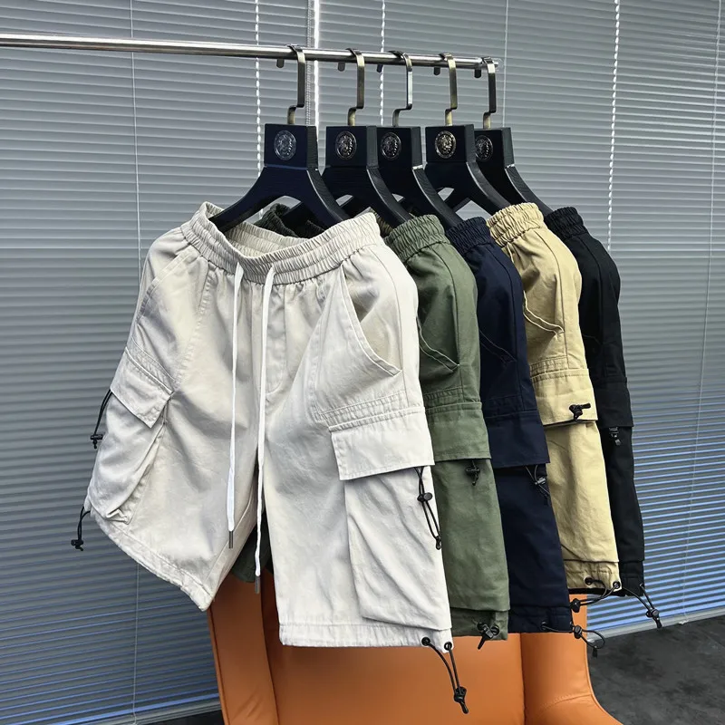 

Svip Cotton Work orts Men's Casual Straight Leg Outdoor Utili Pants Summer Faion Large ket Five Parts orts