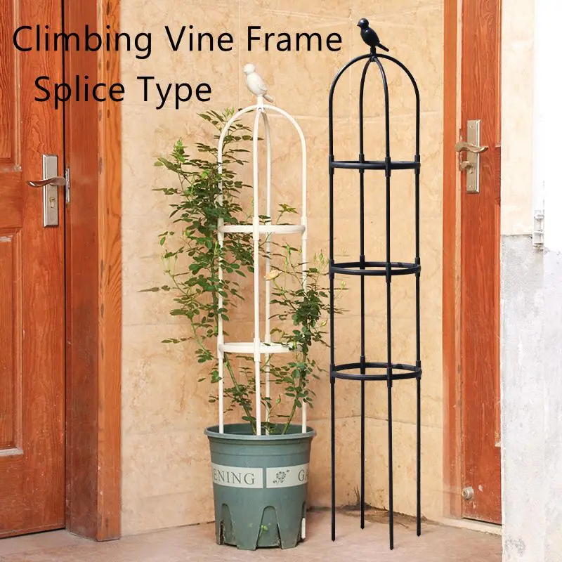 

Splicing Type Plant Climbing Frame Outdoor DIY Flower Stand Portable Plant Support Rack Garden Obelisk Trellis