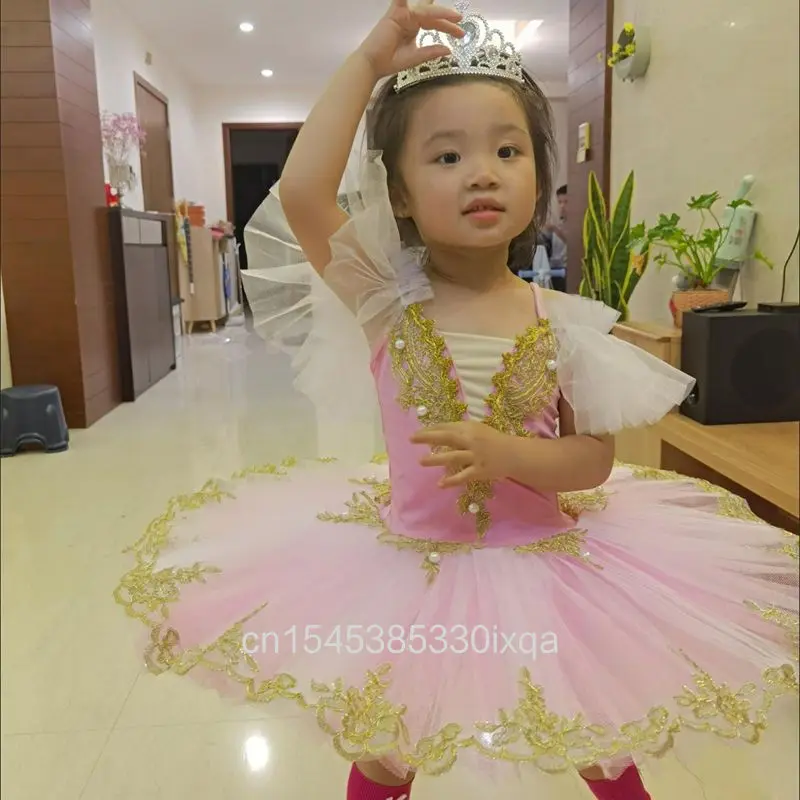 Kids Girls Professional Ballet Tutu Dress New Ballerina Dance Costume for Swan Lake Performances And Dance Competitions